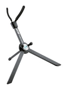 K&M 14330 Saxophone Stand Jazz, Black, Height 310 mm, Folds Very Small, Easy-To-Use, Aluminum