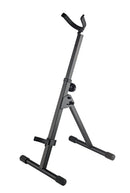 K&M 14415 Baritone Saxophone Stand, Black, 2-Piece Folding Design, Height 650-920 mm, Steel