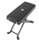 K&M 14640 Footrest, Black, 4 Different Positions, Height 105-180 mm, Aluminum, Plastic