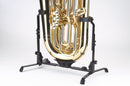 K&M 14940 Tuba Stand, Black, Height 310-415 mm, Additional Notch for Instruments with Ridge, Steel