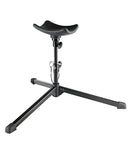 K&M 14952 Tuba Performer Stand for Children, Black, 2-Piece Folding Design, Height 290-420 mm, Max Load 10 kg, With Safety Pin, Steel