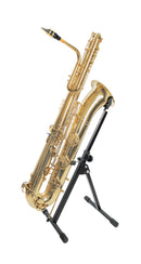 K&M 14960 Bass Saxophone Stand, Black, 2-Piece Folding Design, Height 630-890 mm, Steel