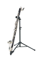 K&M 15060 Bass Clarinet Stand, Black, 2-Piece Folding Design, Height 700-1,200 mm, Steel