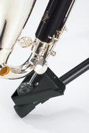 K&M 15060 Bass Clarinet Stand, Black, 2-Piece Folding Design, Height 700-1,200 mm, Steel
