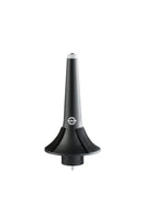 K&M 15214 Trumpet Peg, Black, Height 202 mm, Peg Adapter 15281 Included, Rubber-Covered Peg Top, Plastic