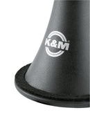 K&M 15224 Clarinet Peg, Black, Height 179 mm, Peg Adapter 15281 Included, With Felt Ring, Plastic