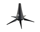 K&M 15228 Clarinet Stand, Black, Height 126 mm, Plastic Peg, Zinc Die-Cast Legs