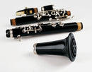 K&M 15228 Clarinet Stand, Black, Height 126 mm, Plastic Peg, Zinc Die-Cast Legs