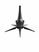 K&M 15229 Clarinet Stand, Black, Height 156 mm, Plastic Peg, Zinc Die-Cast Legs