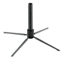K&M 15232 Flute Stand, Black, Height 155 mm, The Stand Fits in Almost Every Pocket When Folded, Plastic Peg, Zinc Die-Cast Legs