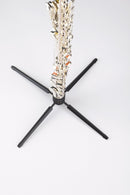 K&M 15232 Flute Stand, Black, Height 155 mm, The Stand Fits in Almost Every Pocket When Folded, Plastic Peg, Zinc Die-Cast Legs