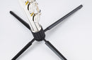 K&M 15232 Flute Stand, Black, Height 155 mm, The Stand Fits in Almost Every Pocket When Folded, Plastic Peg, Zinc Die-Cast Legs