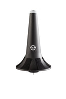 K&M 15244 Flugelhorn Peg, Black, Height 242 mm, Peg Adapter 15281 Included, Rubber-Covered Peg Top, Plastic