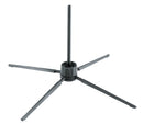 K&M 15252 Recorder Stand, Black, Height 145 mm, The Stand Fits in Almost Every Pocket When Folded, Plastic Peg with Steel Core, Zinc Die-Cast Legs