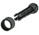 K&M 15252 Recorder Stand, Black, Height 145 mm, The Stand Fits in Almost Every Pocket When Folded, Plastic Peg with Steel Core, Zinc Die-Cast Legs