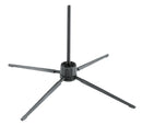 K&M 15262 Recorder Stand, Black, Height 145 mm, The Stand Fits in Almost Every Pocket When Folded, Plastic Peg with Steel Core, Zinc Die-Cast Legs