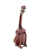 K&M 15550 Violin/Ukulele Display Stand, Red, Height 205 mm, For Small String Instruments, Such As Violins or Ukuleles, Folds Small, Plastic