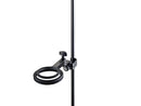 K&M 15910 Mute Holder, Black, For 3 Mutes (2 x Ø 80 mm, 1 x Ø 60 mm), Mute Holder Rings Rubberized, Steel