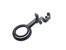 K&M 15910 Mute Holder, Black, For 3 Mutes (2 x Ø 80 mm, 1 x Ø 60 mm), Mute Holder Rings Rubberized, Steel