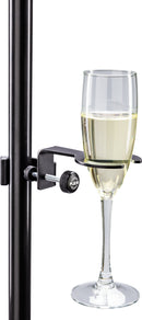 K&M 16017 Stem Glass Holder, Black, Steel