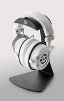 K&M 16075 Headphone Table Stand, Structured Black, 147 x 145 x 250 mm, Slip-Resistant by Rubber Pads, Steel