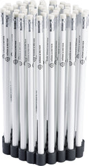 K&M 16099 Holding Magnet with Pencil Magnetic, White, Pack of 50, For All Pencils with a Diameter of 6 to 7.5 mm