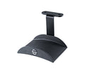 K&M 16330 Headphone Holder, Black, 106 x 100 x 81 mm, Two Wooden Screws Included, Can Be Mounted Under a Table, Steel