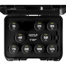 DZOFILM Vespid Prime 9-lens Kit-16/ 25/ 35/ 40/ 50/ 75/ 90 Macro imperial/ 100/ 125mm (PL+EF), Vista Vision Full-Frame Coverage, Interchangeable PL and EF Mount, 46.5mm Image Circle, Manual Focus and Iris, M77 Front Filter