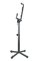 K&M 174 Accordion Stand, Black, Spring-Loaded Clamping Knob, Height 730-1,135 mm, Replaceable Rubber Instrument Protectors, Steel
