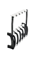 K&M 17525 Five E-Guitar Stand Guardian 5, Translucent, Height 700 mm, Protective Bars Prevent Damage from Bumps or Knocking, Holds the Guitar's Neck Without Touching the Strings, Plastic