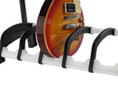 K&M 17525 Five E-Guitar Stand Guardian 5, Translucent, Height 700 mm, Protective Bars Prevent Damage from Bumps or Knocking, Holds the Guitar's Neck Without Touching the Strings, Plastic