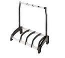 K&M 17534 Four Guitar Stand Guardian 3+1, Translucent, Height 700 mm, Protective Bars Prevent Damage from Bumps or Knocking, Holds the Guitar's Neck Without Touching the Strings, Plastic