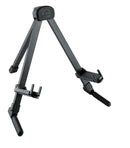 K&M 17550 Guitar Stand Memphis Travel, Black Anodized, Height 275 mm, Fits in Almost Every Gig Bag, Very Light, Aluminum