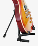 K&M 17550 Guitar Stand Memphis Travel, Black Anodized, Height 275 mm, Fits in Almost Every Gig Bag, Very Light, Aluminum