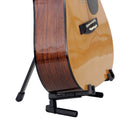 K&M 17550 Guitar Stand Memphis Travel, Black Anodized, Height 275 mm, Fits in Almost Every Gig Bag, Very Light, Aluminum