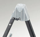 K&M 17570 E+A Guitar Stand Duet A Frame - Electric/Acoustic, Black/Translucent, Height 375 mm, Integrated Pick Holder, Steel