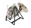 K&M 17580 A-Guitar Stand Heli 2, Black, Height 330 mm, Also for Headless Guitars, Cellos and French Horns, Easy to Transport and Store, Steel