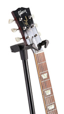 K&M 17670 Guitar Stand Memphis Pro, Black, 2-Piece Folding Design, Height 550-1,000 mm, Folds Small, Patented Flexible Hooking-In and Clamping System, Steel