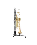 K&M 17716 Peg Base Instrument Pegs, Black, Feet Are Locked in the End Position, Steel