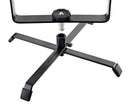 K&M 17720 Floor Stand for Spot Lights, Black, Height 68 mm, With Mini TV Mount, Steel