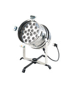 K&M 17725 Floor Stand for Spot Lights, Black, Height 50 mm, With Threaded Bolt M10, Steel