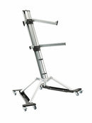 K&M 18806 Trolley for Keyboard Stands, Black, Height 74 mm, Max Load 80 kg, Locking Castors, Steel