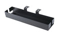 K&M 18808 Cable Organiser for Omega, Black, 437 x 100 x 60 mm, Is Hung on the Crossbar of the Omega, With Side Openings for Convenient Cable Routing, Steel