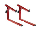 K&M 18811 Stacker, Red, Spring-Loaded Clamping Knobs, Height 262-375 mm, Max Load 25 kg, To Hold an Additional Keyboard, Laptop or Midi Controller, Steel