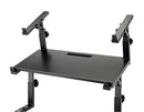 K&M 18819 Controller Keyboard Tray, Black, 654 x 335 mm, Takes Smaller Synthesizers, Controllers, Drum Machines Etc, With Integrated Handle, Aluminum
