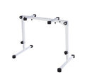K&M 18820 Table-Style Keyboard Stand Omega Pro, Pure White, Keyboard Table, Spring-Loaded Clamping Knobs, Height 600-1,020 mm, Max Load 80 kg, Fully Collapsible