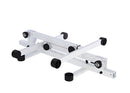 K&M 18820 Table-Style Keyboard Stand Omega Pro, Pure White, Keyboard Table, Spring-Loaded Clamping Knobs, Height 600-1,020 mm, Max Load 80 kg, Fully Collapsible