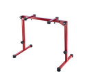 K&M 18820 Table-Style Keyboard Stand Omega Pro, Red, Keyboard Table, Spring-Loaded Clamping Knobs, Height 600-1,020 mm, Max Load 80 kg, Fully Collapsible