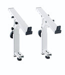 K&M 18822 Stacker, Pure White, Spring-Loaded Clamping Knobs, Height 200-275 mm, Max Load 15 kg, Can Only Be Used in Connection with Stacker 18811, Steel