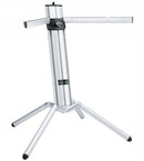 K&M 18840 Keyboard Stand Baby-Spider Pro, Anodized Aluminum, Column Stand, Height 990 mm, Max Load 70 kg, With a 3/8" or 5/8" Threaded Connector for Microphone Boom, Cable Management